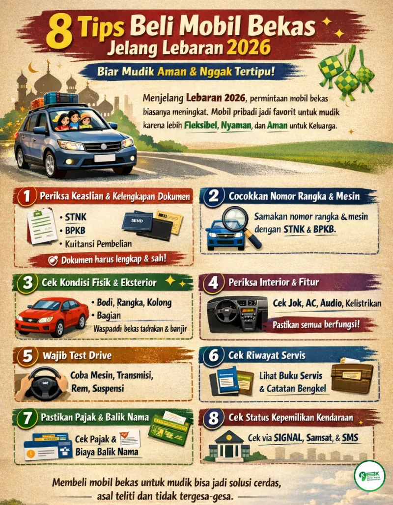 Panduan Membeli Mobil Bekas Sebelum Lebaran 2026