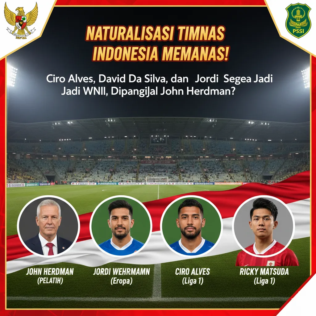 Ciro Alves, David Da Silva, dan Jordi Wehrmann Segera Jadi WNI untuk Timnas Indonesia