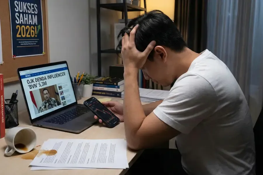 OJK Denda Influencer BVN Rp 5,3 Miliar, Selidiki 32 Kasus Manipulasi Pasar