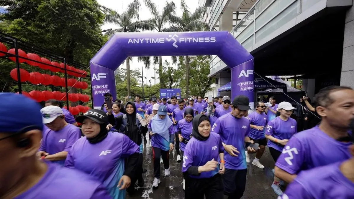 Purple Active Sunday: Anytime Fitness Ajak Komunitas Jaga Kualitas Hidup