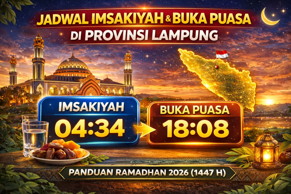 Jadwal Imsak dan Buka Puasa Ramadhan 1447 H untuk Provinsi Lampung