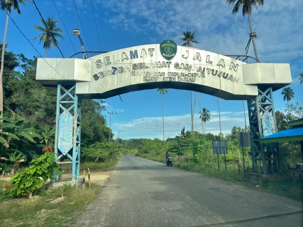 Bupati Berau Tanggapi Kondisi Gerbang Wisata di Biduk-Biduk