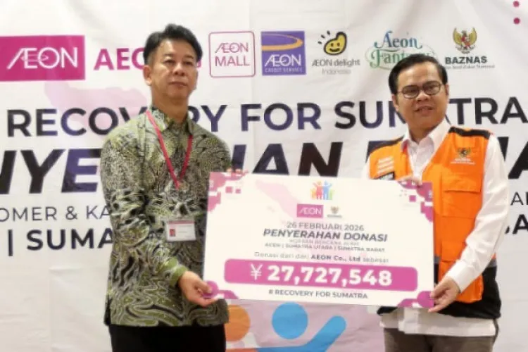 AEON dan Baznas Komitmen Pulihkan Sumatra Fokus pada Pendidikan dan Kesehatan