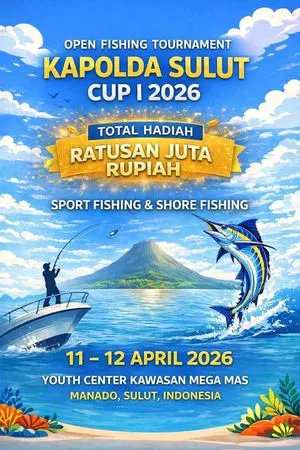 Turnamen Memancing Kapolda Sulut Cup I 2026 Siap Meriahkan Wisata Bahari Manado
