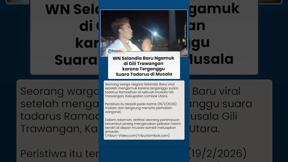 Warga Selandia Baru Mengamuk di Gili Trawangan Terkait Suara Tadarus