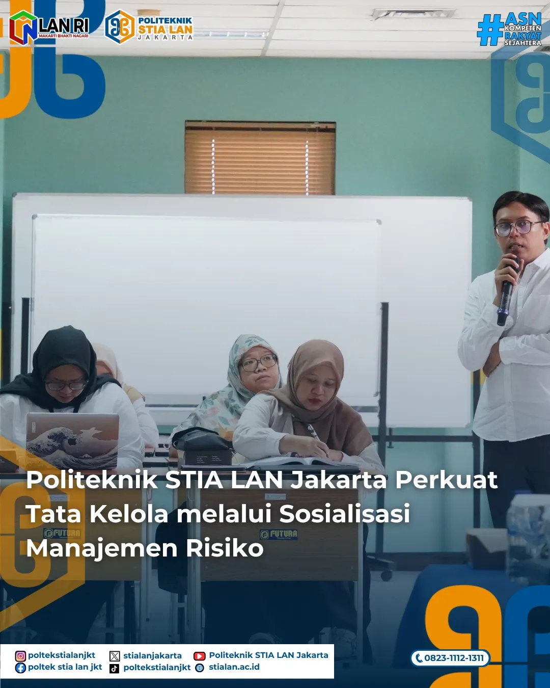 Politeknik STIA LAN Jakarta Gelar Sosialisasi Manajemen Risiko untuk Penguatan Tata Kelola