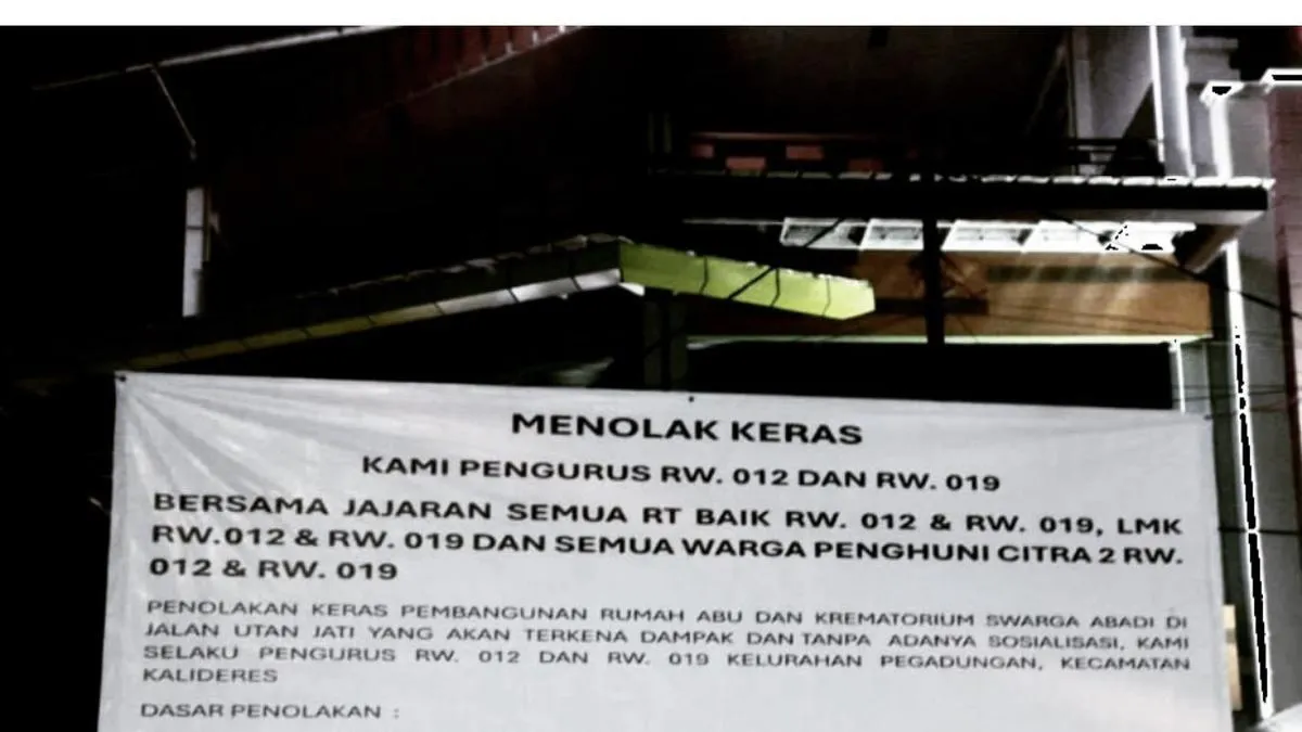 Warga Kalideres Tolak Pembangunan Krematorium, Wali Kota Siap Koordinasi