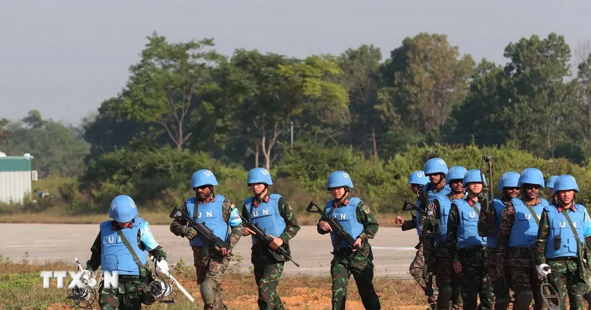 Penyerahan Keputusan Presiden untuk Perwira Misi Perdamaian PBB di Afrika Tengah