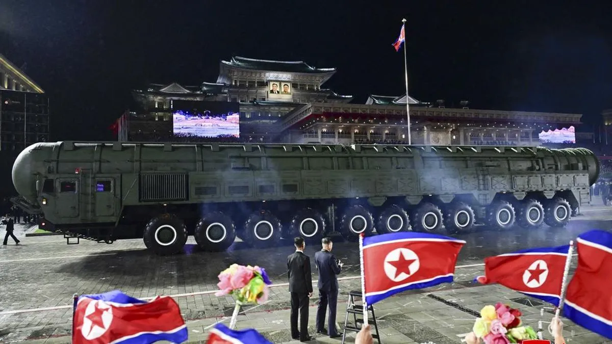 Parade Militer Korea Utara Rayakan Kongres Partai Buruh