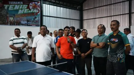 Turnamen Tenis Meja Piala Dandim Sidoarjo 2026 Diikuti 63 Atlet