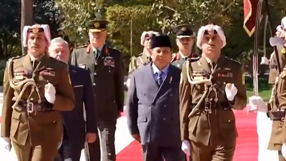 Pertemuan Hangat Prabowo dan Raja Yordania di Amman