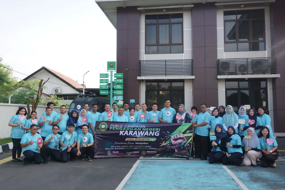 Pengadilan Negeri Karawang Laksanakan Kampanye Publik untuk Peradilan Berintegritas