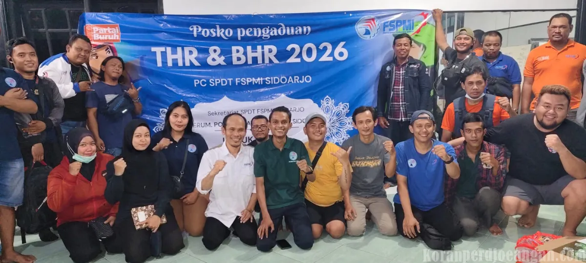 Posko THR FSPMI dan Partai Buruh Siap Lindungi Hak Buruh Sidoarjo