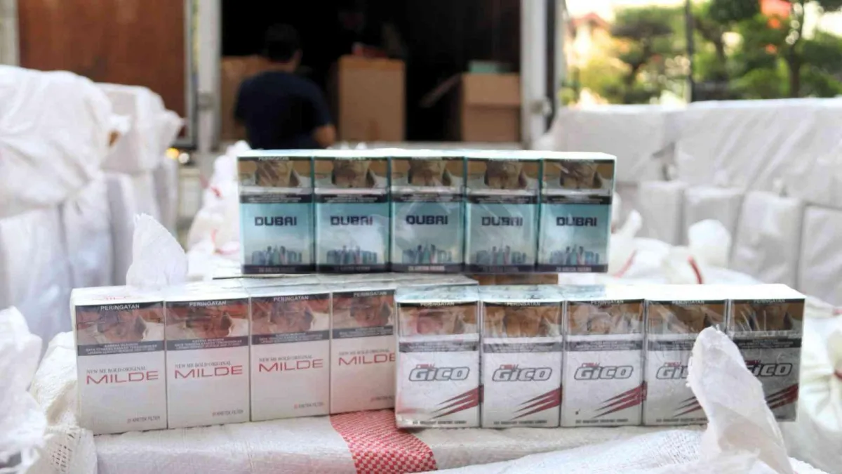 Bea Cukai Jateng DIY Sita 18,4 Juta Batang Rokok Ilegal