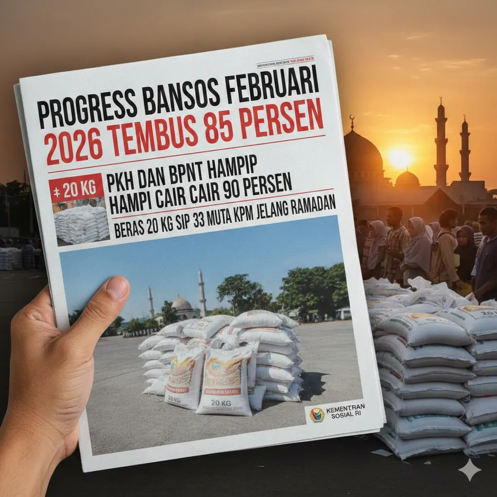 Progres Bansos Februari 2026 Capai 85 Persen, Jelang Ramadan