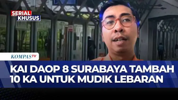 KAI Daop 8 Surabaya Siapkan 10 Kereta Tambahan untuk Antisipasi Lonjakan Mudik Lebaran 2026