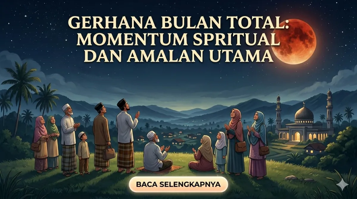 Gerhana Bulan Total 3 Maret 2026: Jadwal dan Amalan yang Disarankan