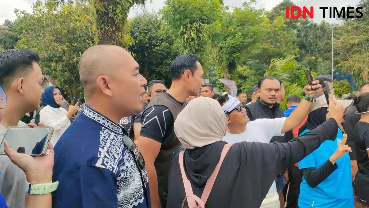 Menko AHY Ngabuburit dengan Olahraga dan Dialog di Bogor