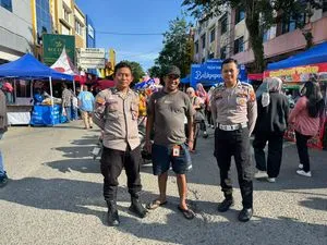 Pengamanan Pasar Ramadhan di Balikpapan Selatan Berjalan Aman dan Tertib