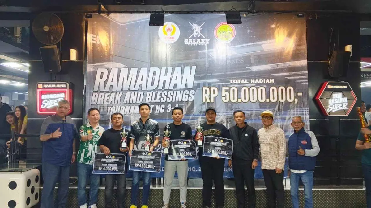 Turnamen Biliar Ramadhan di Surabaya Dukung Pembinaan Atlet