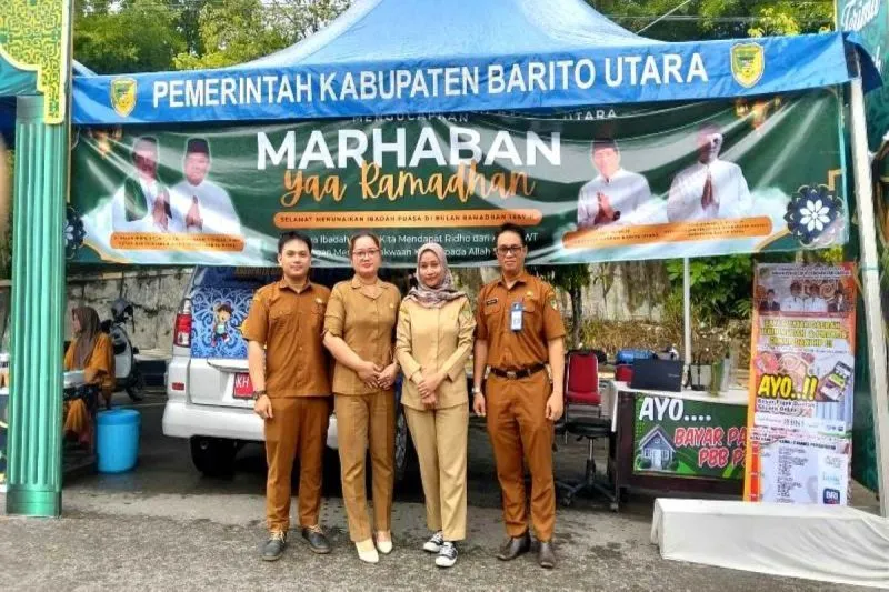 BPPD Barito Utara Luncurkan Layanan PBB-P2 di Pasar Ramadhan
