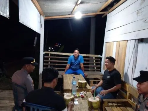 Patroli Kamtibmas oleh Sat Samapta Polres Mesuji di Desa Mulya Agung