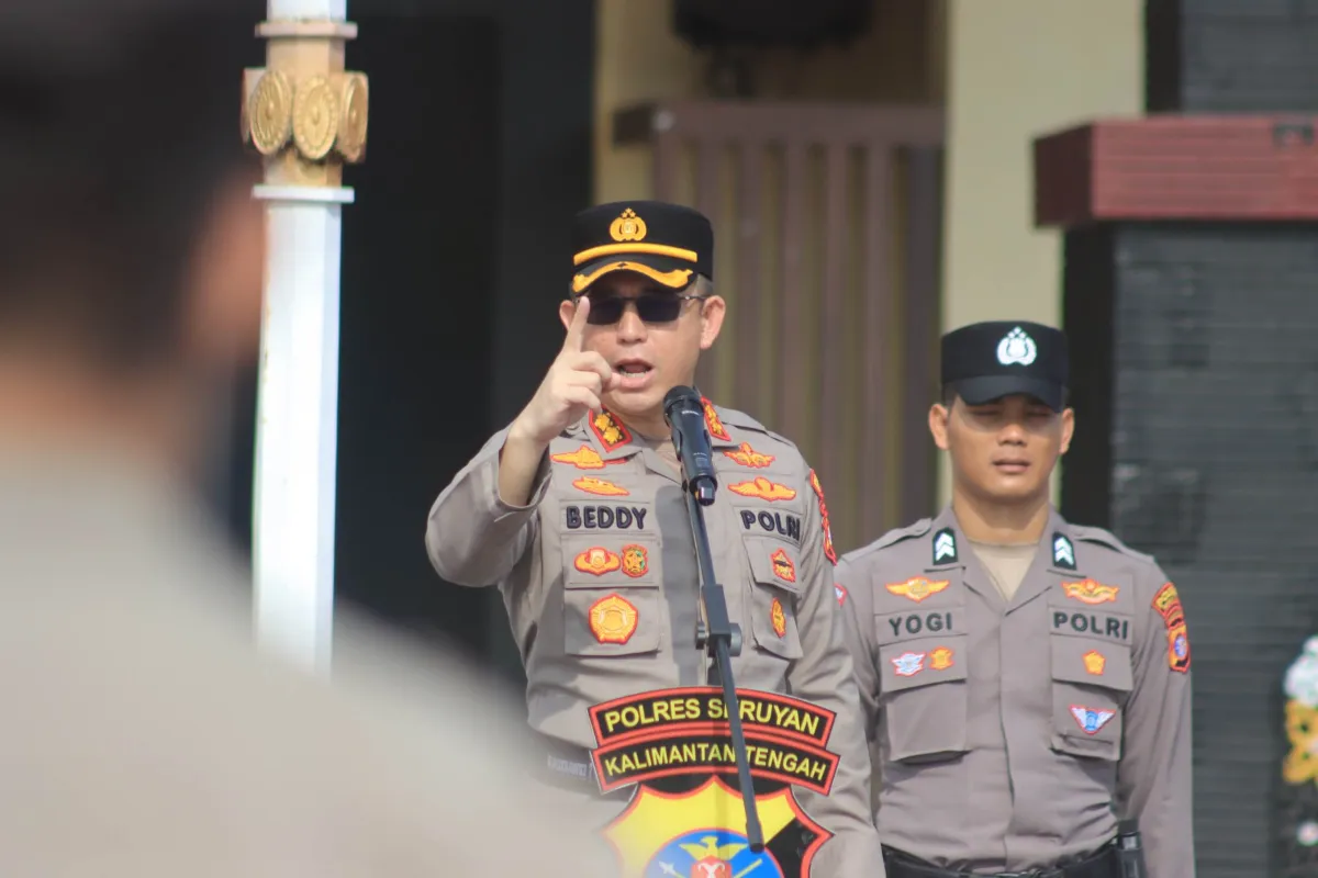 Kapolres Seruyan Pimpin Apel Jam Pimpinan: Profesionalisme dan Humanisme dalam Pelayanan Kepolisian