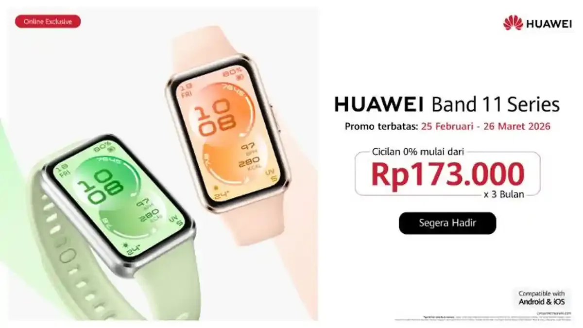 HUAWEI Band 11 Series Resmi Dijual di Indonesia Mulai Rp 519.000