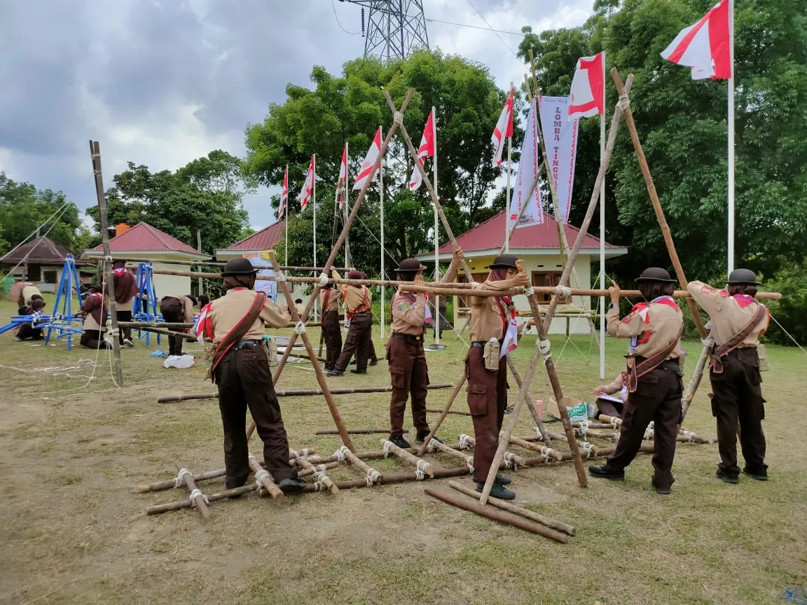 Peserta Lomba Tingkat Regu Pramuka Penggalang IV Kwarda Riau Tingkatkan Pengetahuan dan Semangat Sportifitas