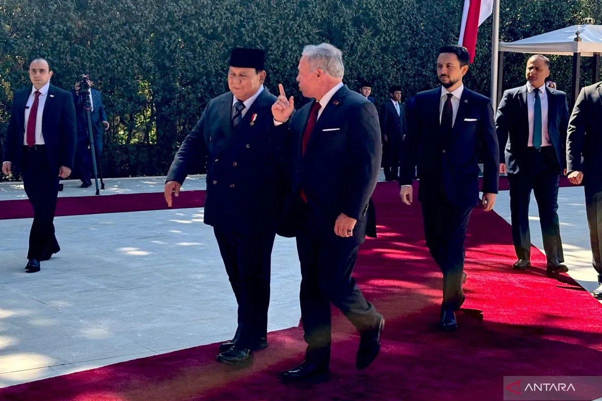 Prabowo dan Raja Abdullah II Perkuat Kerja Sama untuk Perdamaian Palestina