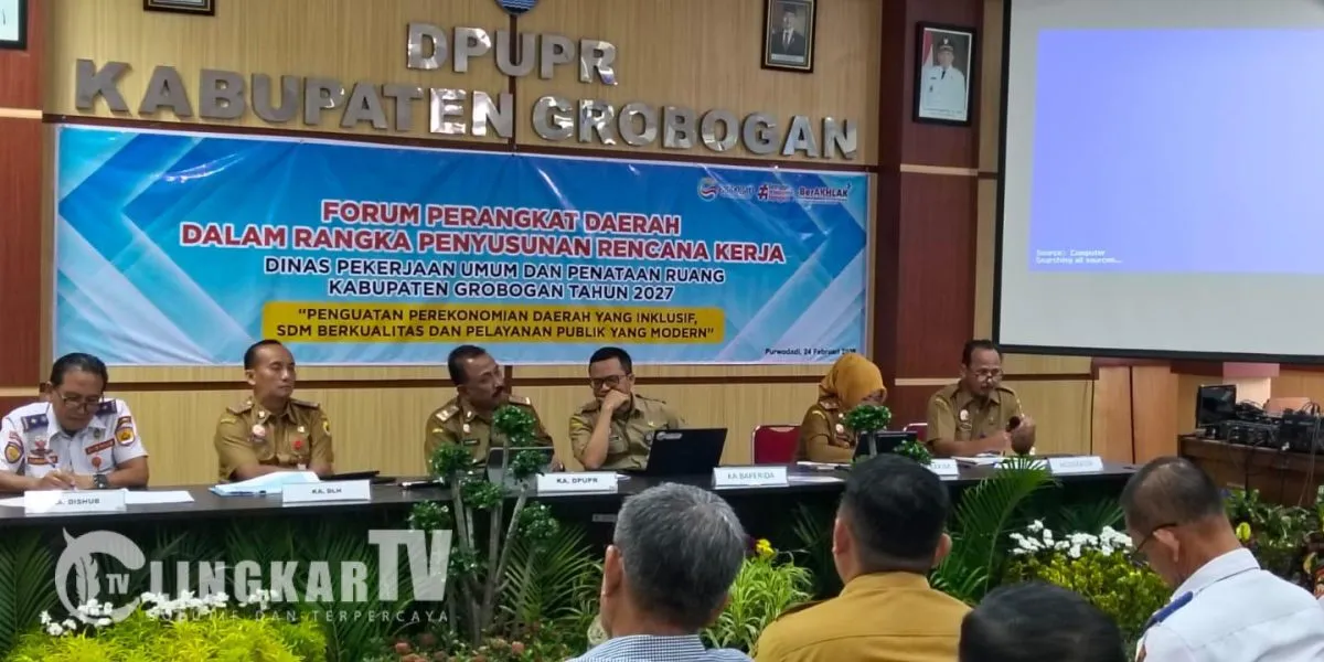 DPUPR Grobogan Usulkan Anggaran Rp1,76 T untuk Infrastruktur 2027