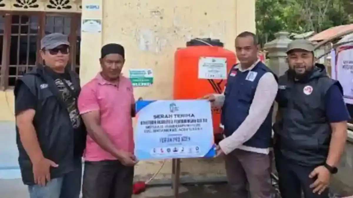 FPRB Aceh Serahkan Alat Penyaringan Air Bersih untuk Warga Aceh Tengah
