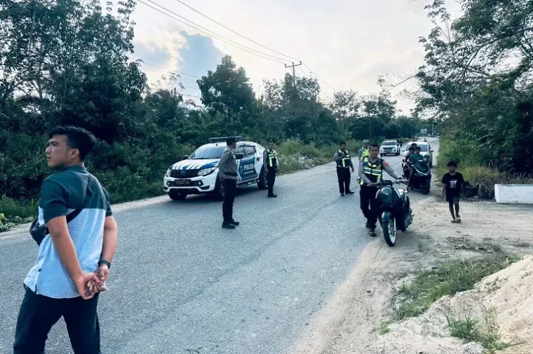 Polres Dharmasraya Gelar Patroli Cegah Balap Liar Menjelang Buka Puasa