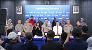 Polresta Malang Kota Amankan 1,3 Kg Sabu dan 20 Tersangka dalam Operasi Narkoba