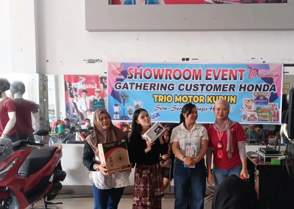 Honda Trio Motor Kurun Gelar Gathering Konsumen Meriah dengan Hiburan dan Doorprize
