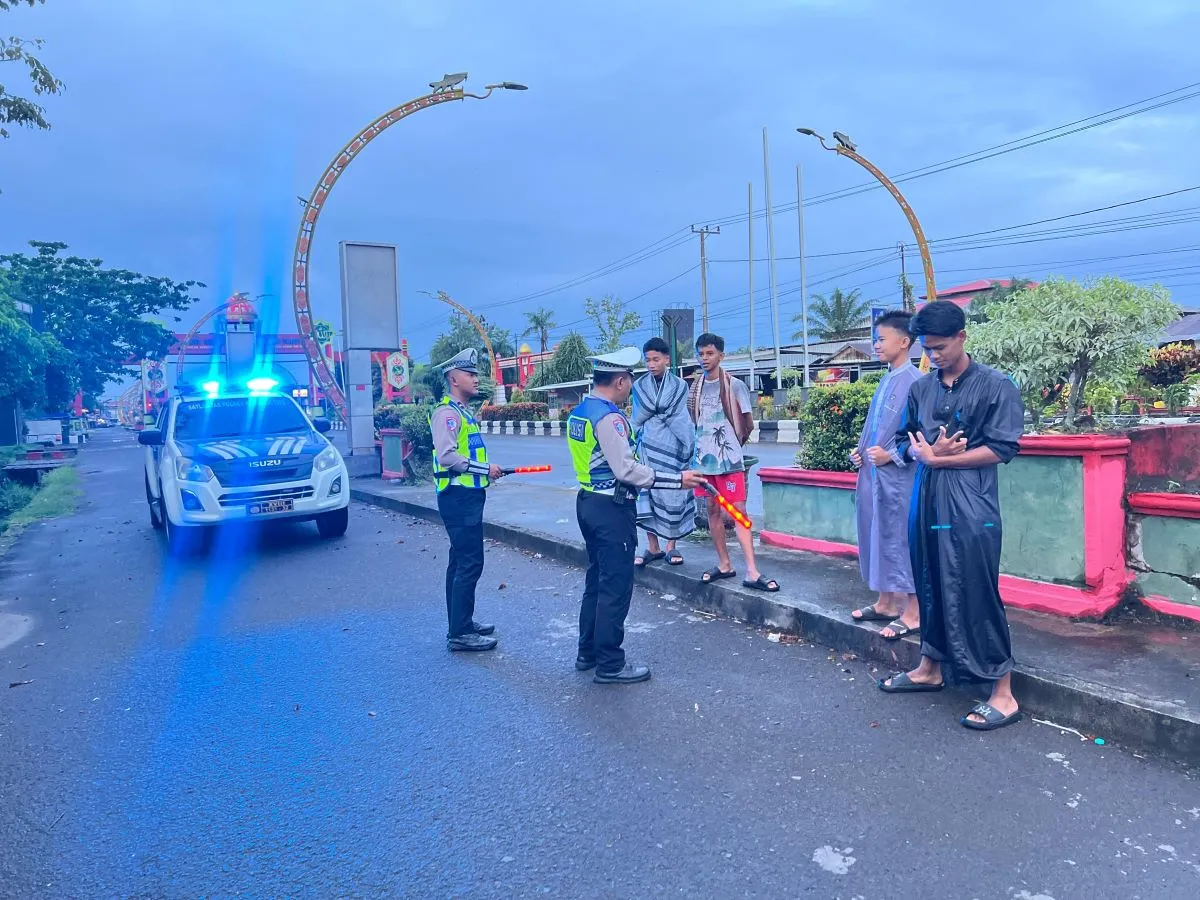 Polisi Patroli Subuh Cegah Balap Liar Selama Ramadan di Sampit