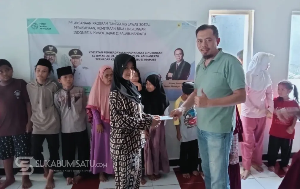 PLTU Palabuhanratu Salurkan Dana Sosial untuk Pemberdayaan Warga Melalui Biomassa