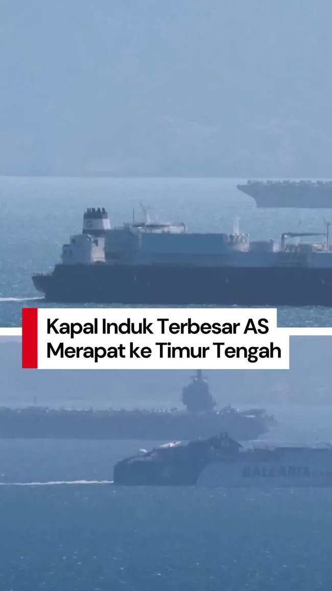 Kapal Induk USS Gerald R. Ford Masuki Perairan Timur Tengah di Tengah Ketegangan dengan Iran