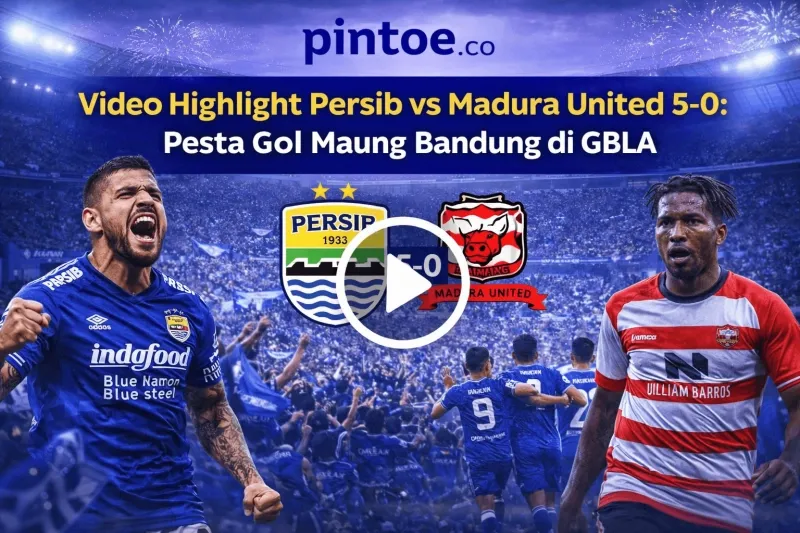 Persib Bandung Menang Telak 5-0 atas Madura United di GBLA