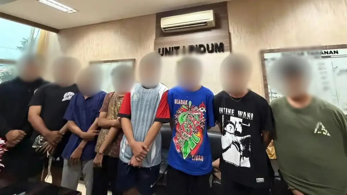 Polres Gresik Amankan Delapan Pemuda Diduga Terlibat Penganiayaan