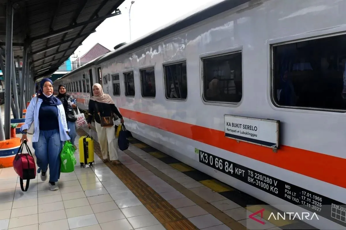 KAI Palembang Jual 83.346 Tiket Angkutan Lebaran 2026