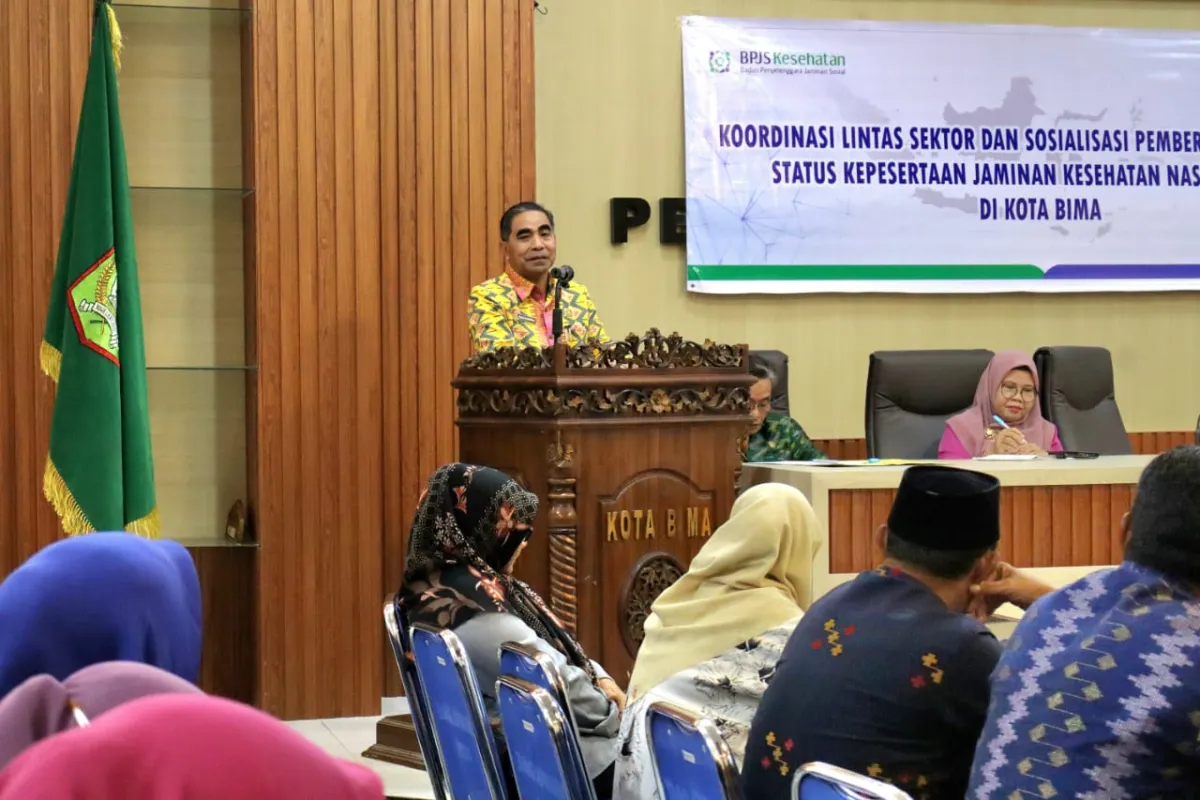 Sekda Kota Bima Pimpin Rakor Sosialisasi JKN dan Validasi Data Kepesertaan
