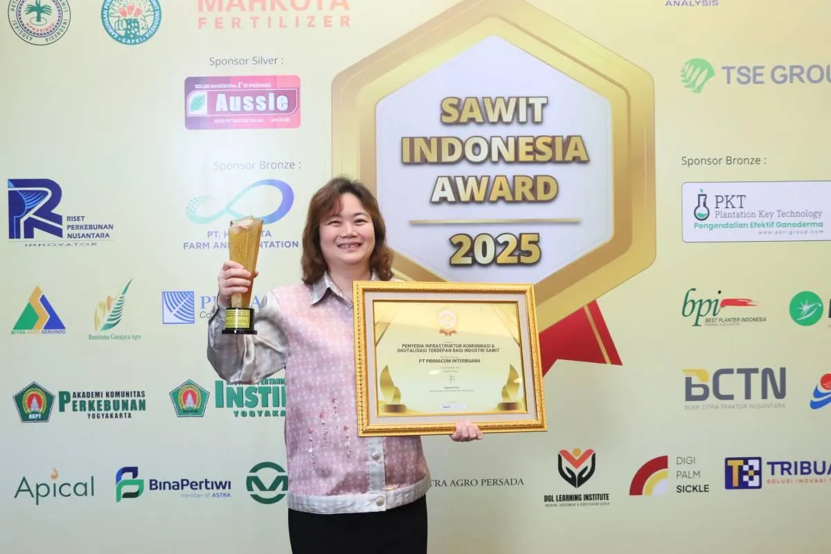 Primacom Raih Penghargaan Infrastruktur Digital Terdepan di Industri Sawit
