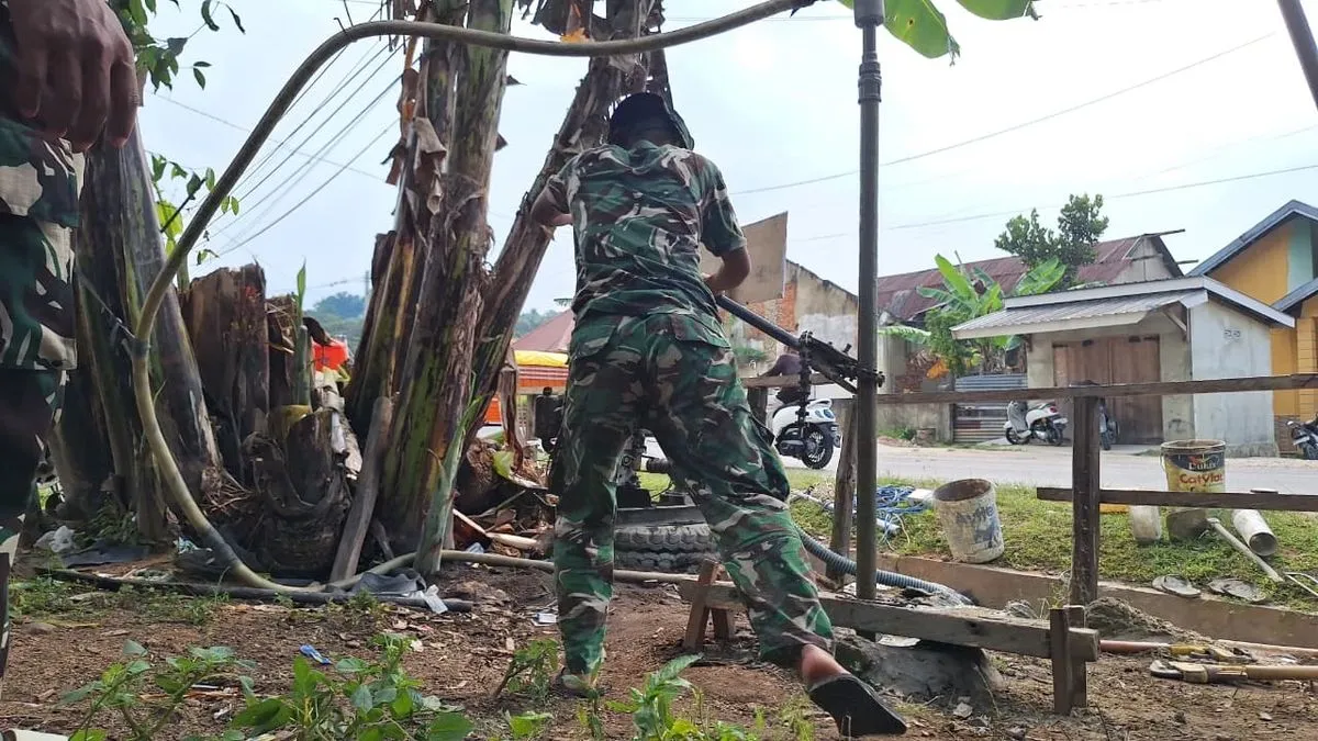 Satgas TMMD 127 Percepat Pengeboran Air Bersih untuk Kesejahteraan Kendari