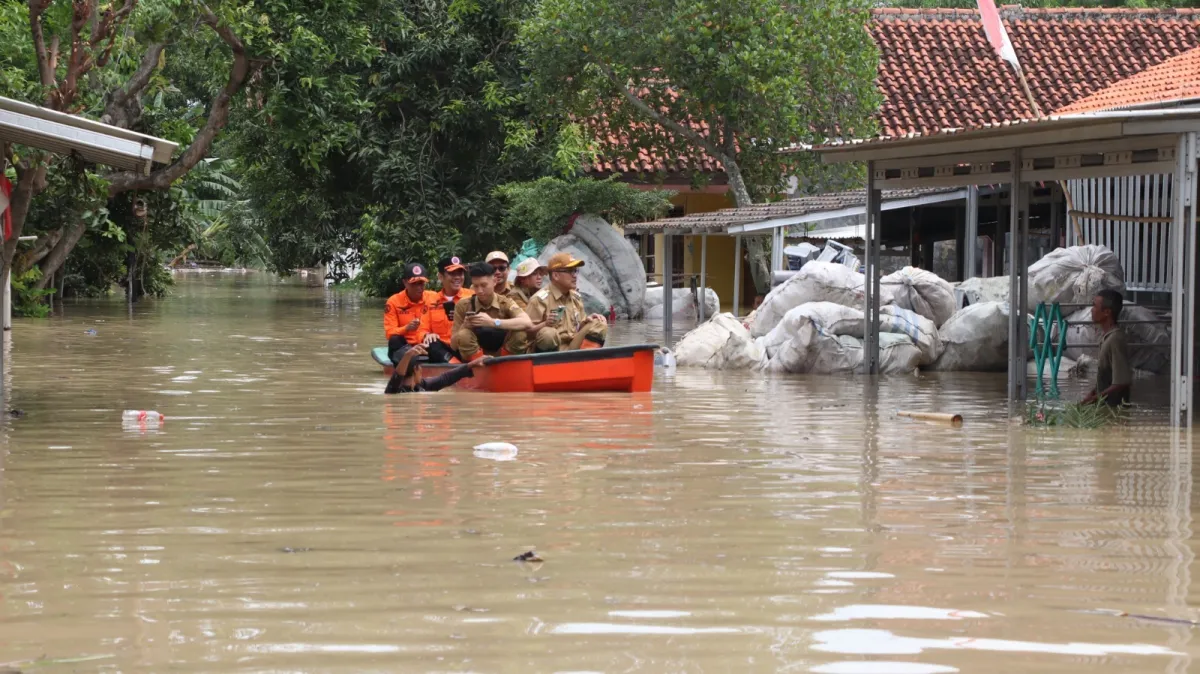 Empat Kecamatan di Brebes Terendam Banjir Akibat Luapan Sungai Pemali