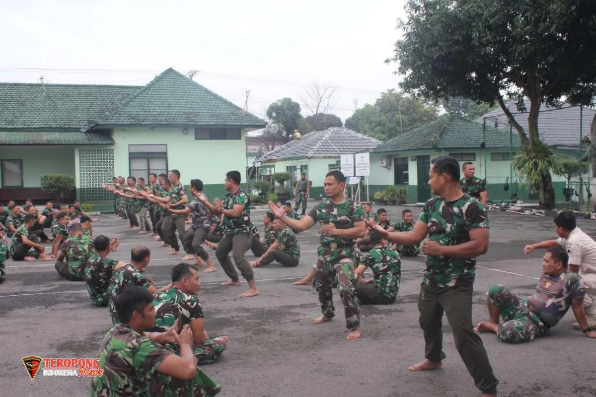 Kodim 0724/Boyolali Tingkatkan Kesiapsiagaan Prajurit Lewat Latihan Pencak Silat Militer