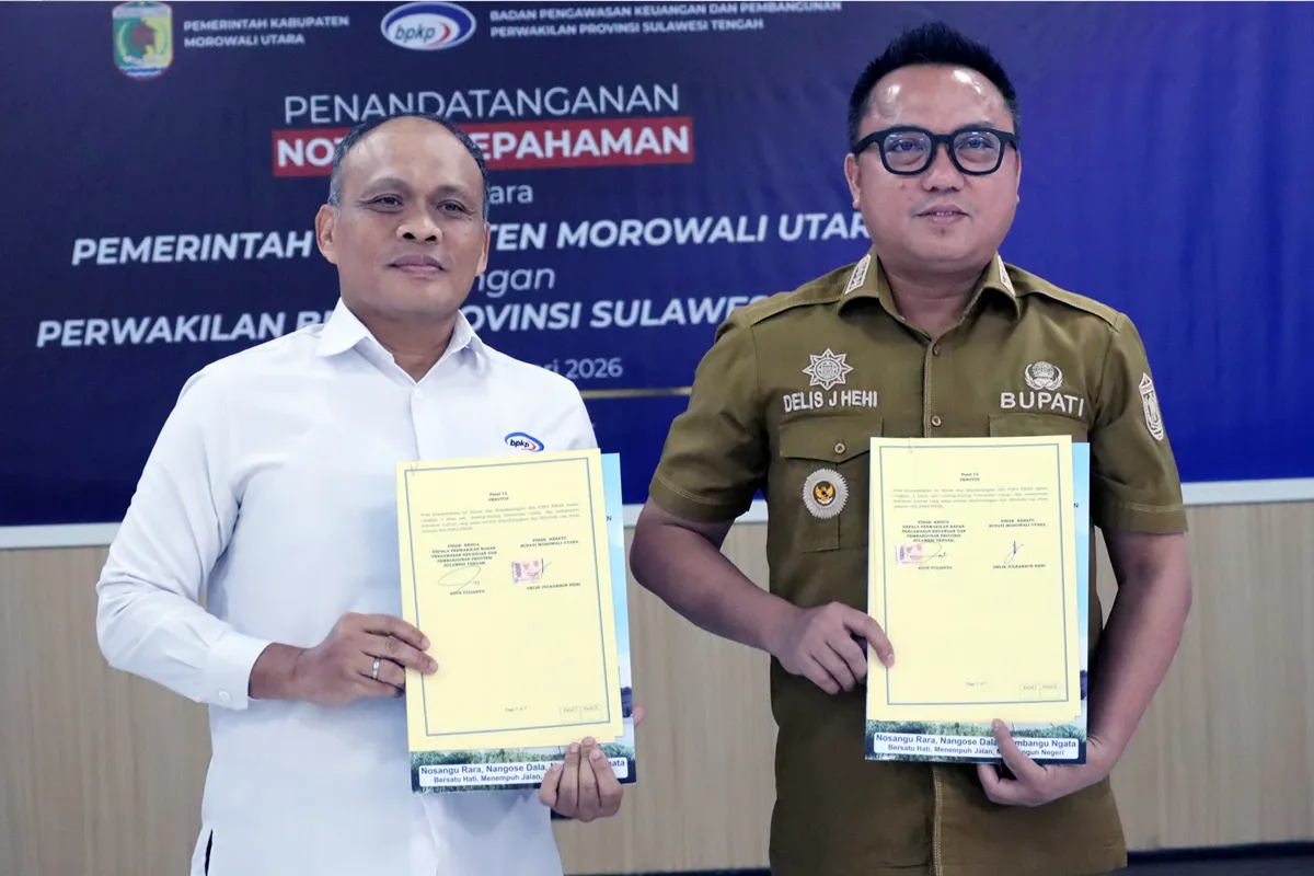 Perkuat Sinergi, BPKP dan Morowali Utara Tandatangani Nota Kesepahaman