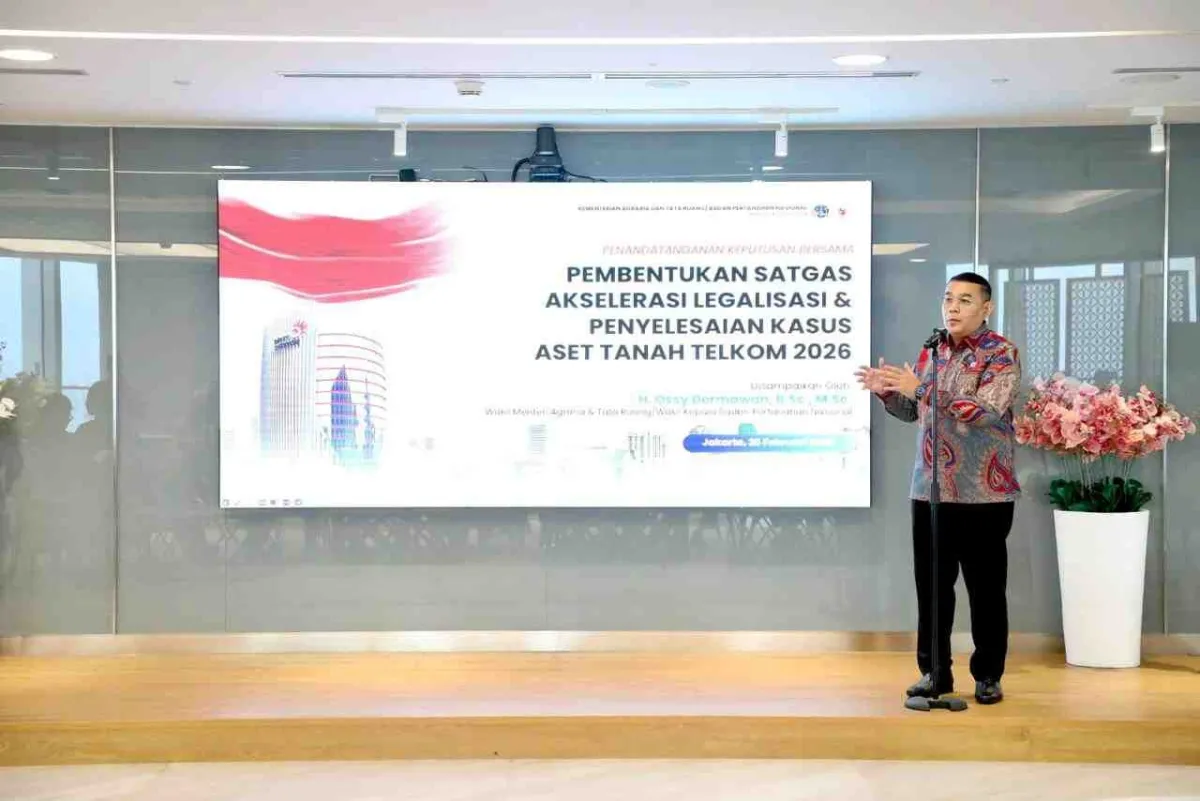 Satgas ATR/BPN dan Telkom Resmi Dibentuk untuk Legalisasi Aset Tanah