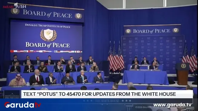 Dewan Perdamaian Gelar Pertemuan Pertama di Washington, Indonesia Jadi Wakil Komandan ISF
