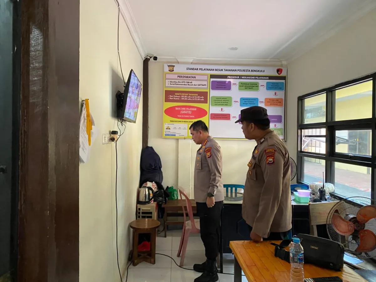 Kapolresta Bengkulu Lakukan Pengecekan Rutin untuk Pastikan Keamanan Ruang Tahanan